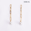 EURLAN.  A系列 珍珠长款耳吊 商品缩略图1