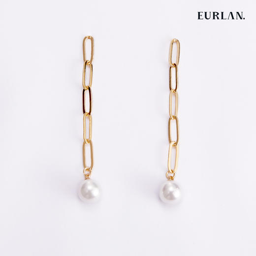 EURLAN.  A系列 珍珠长款耳吊 商品图1