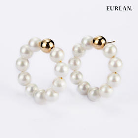 EURLAN.  A系列 品牌经典珍珠耳圈 广告款
