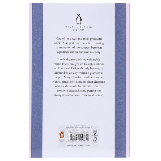 【中商原版】曼斯菲尔德庄园 英文原版 Mansfield Park 简·奥斯汀 Jane Austen 英国文学 商品图1