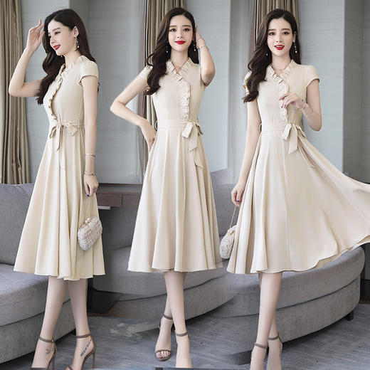 CQ-OKYZ1811纯色新品潮流时尚百搭舒适潮流连衣裙 商品图0