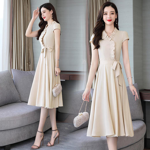 CQ-OKYZ1811纯色新品潮流时尚百搭舒适潮流连衣裙 商品图2