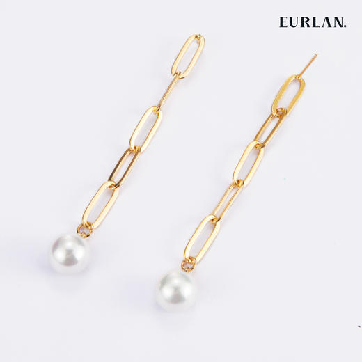 EURLAN.  A系列 珍珠长款耳吊 商品图0