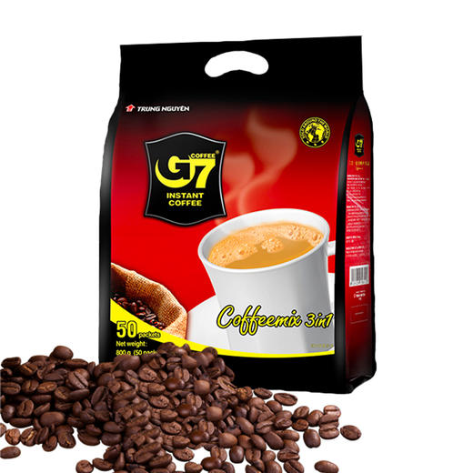 【整包50条】G7三合一速溶咖啡(小袋)整包(16g*50袋) 商品图3