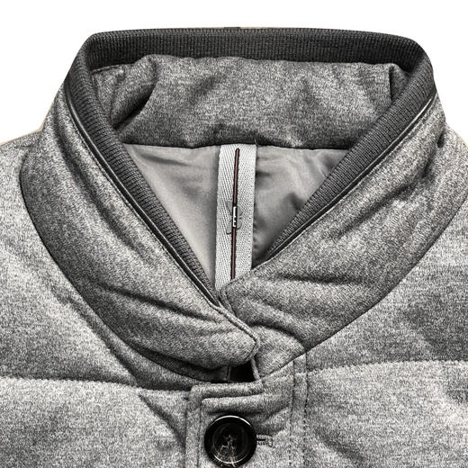 Marco Azzali 灰色立领棉服 M3501200 商品图2