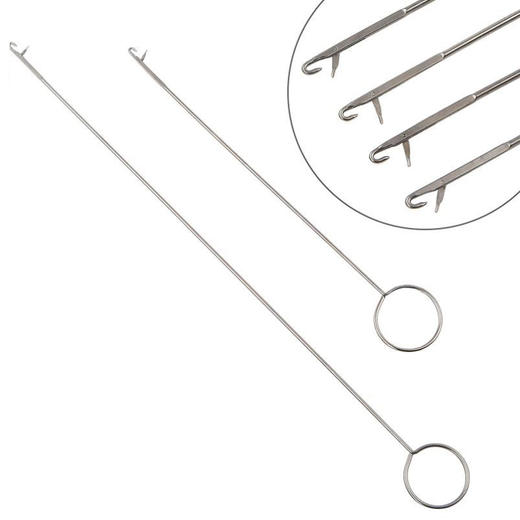 串珠新款法式刺绣勾珠绣发卡带钩针手柄反向器钩花珠绣反向亮片勾 商品图1