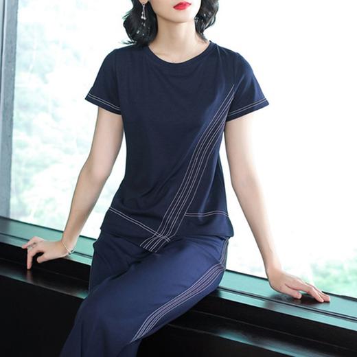 NYL-0588112新款时尚不对称气质两件套 商品图0