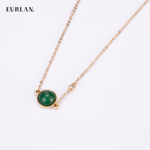 EURLAN.  X系列  玛瑙石项链 高级绿 商品图2