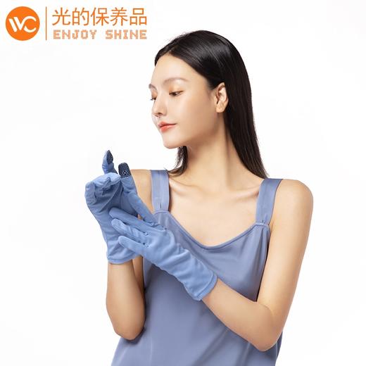 现货~正版授权韩国VVC 防晒手套女夏季骑行开车手套袖中长款遮阳防紫外线透气漏两指(827) 商品图0