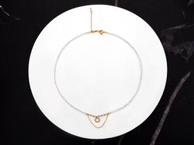 【白月光】天然白月光项链 小众原创设计 choker