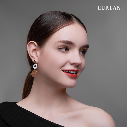EURLAN.  J系列 贝壳圈 耳环 商品图3