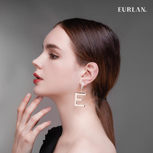 EURLAN.  J系列  品牌LOGO耳环 商品图3