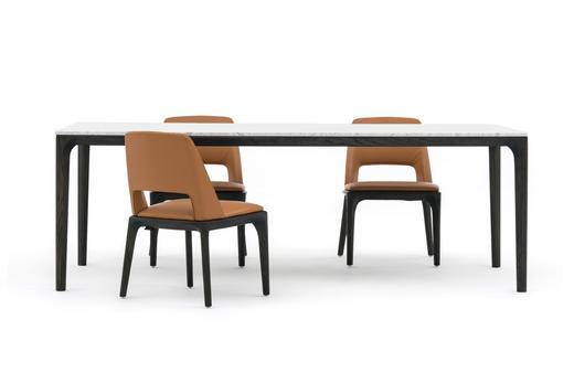 Reyne 餐椅  |  底架漆色及皮布面料可选，详询客服 商品图3