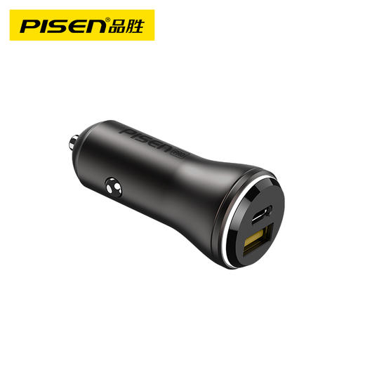 PISEN PRO 全兼容快车充 车载充电器 双口闪充 苹果华为小米手机快速充电 商品图1