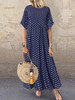 YYRR-006夏季热卖新款欧美风格波点小清新大码女装长裙 商品缩略图3