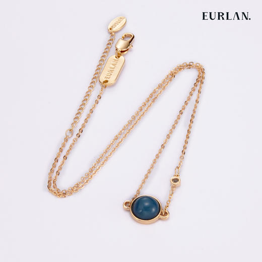 EURLAN.  X系列  玛瑙石项链 经典蓝 商品图1