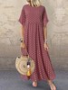 YYRR-006夏季热卖新款欧美风格波点小清新大码女装长裙 商品缩略图2