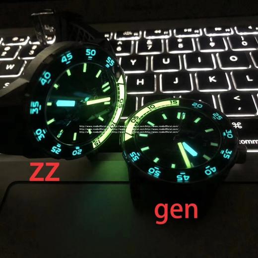 万国iwc海洋时计 IW356802 44MM “小50寻“超强夜光腕表1: 所有的指针形状，以及指针夜光颜色，几乎是做到了一致2: 表盘为黑色磨砂工艺，表盘字体印刷以及立体感一致。3: 日历字体完 商品图8