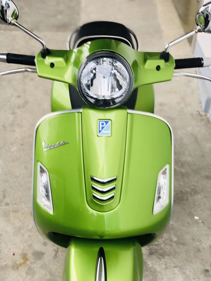 抽奖团vespagts300苹果绿拼起来