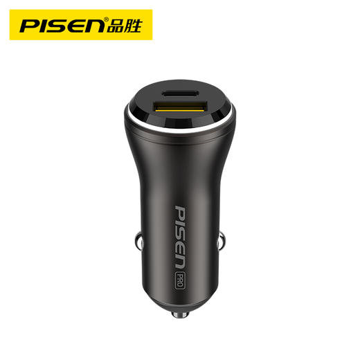 PISEN PRO 全兼容快车充 车载充电器 双口闪充 苹果华为小米手机快速充电 商品图2