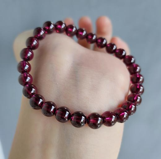 7mm石榴石单圈手串 商品图1