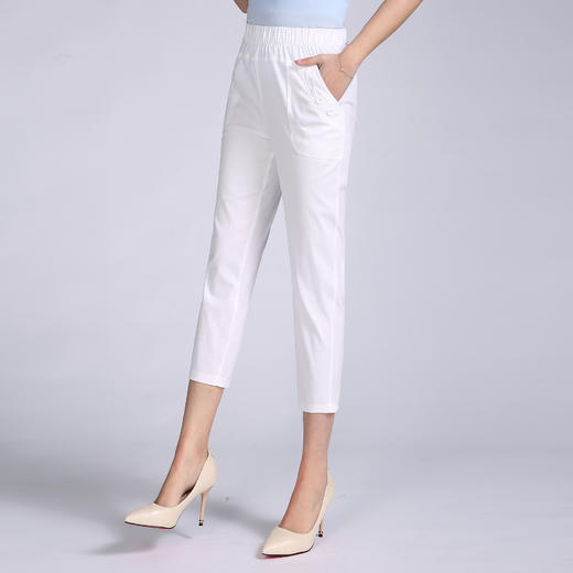 MQ-4060-2005夏季新款大码宽松全棉七分裤YY 商品图4