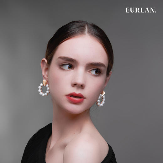 EURLAN.  A系列 国际范气质珍珠耳环 品牌经典款 商品图3