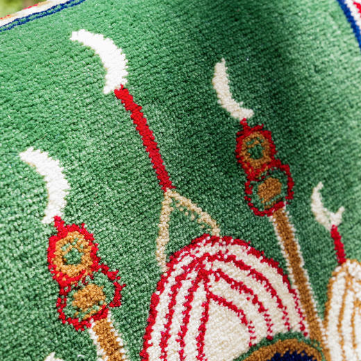 比利时机织礼拜毯 66*125cm，红绿蓝三色，12mm厚毯 商品图5