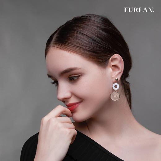 EURLAN.  J系列 贝壳圈 耳环 商品图2