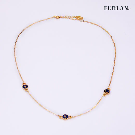 EURLAN.  X系列  幸运字母数字项链 商品图0