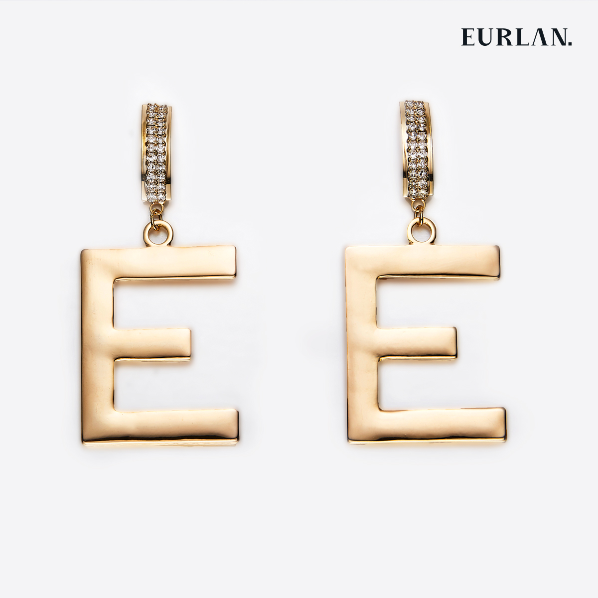 EURLAN.  J系列  品牌LOGO耳环