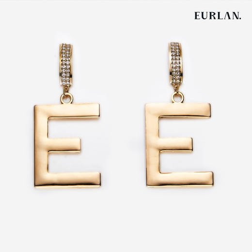 EURLAN.  J系列  品牌LOGO耳环 商品图0