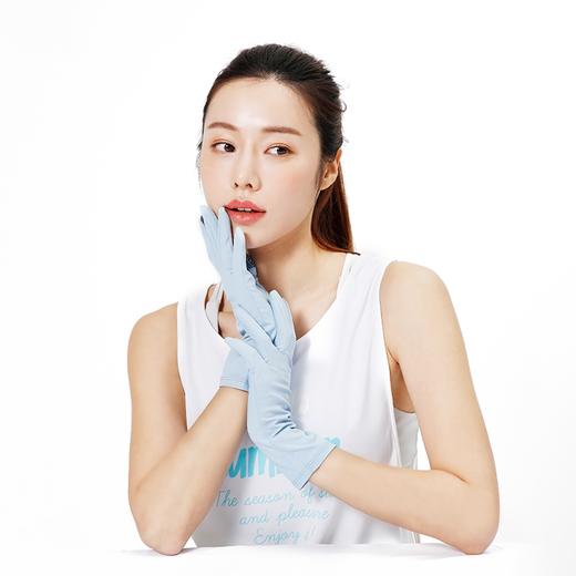 现货~正版授权韩国VVC 防晒手套女夏季骑行开车手套袖中长款遮阳防紫外线透气漏两指(827) 商品图3