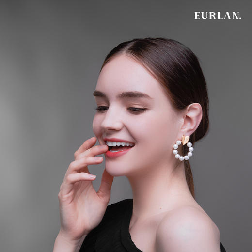 EURLAN.  A系列 国际范气质珍珠耳环 品牌经典款 商品图2