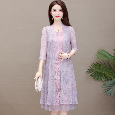 WEJLNH-YWA10印花两件套装连衣裙 商品图4