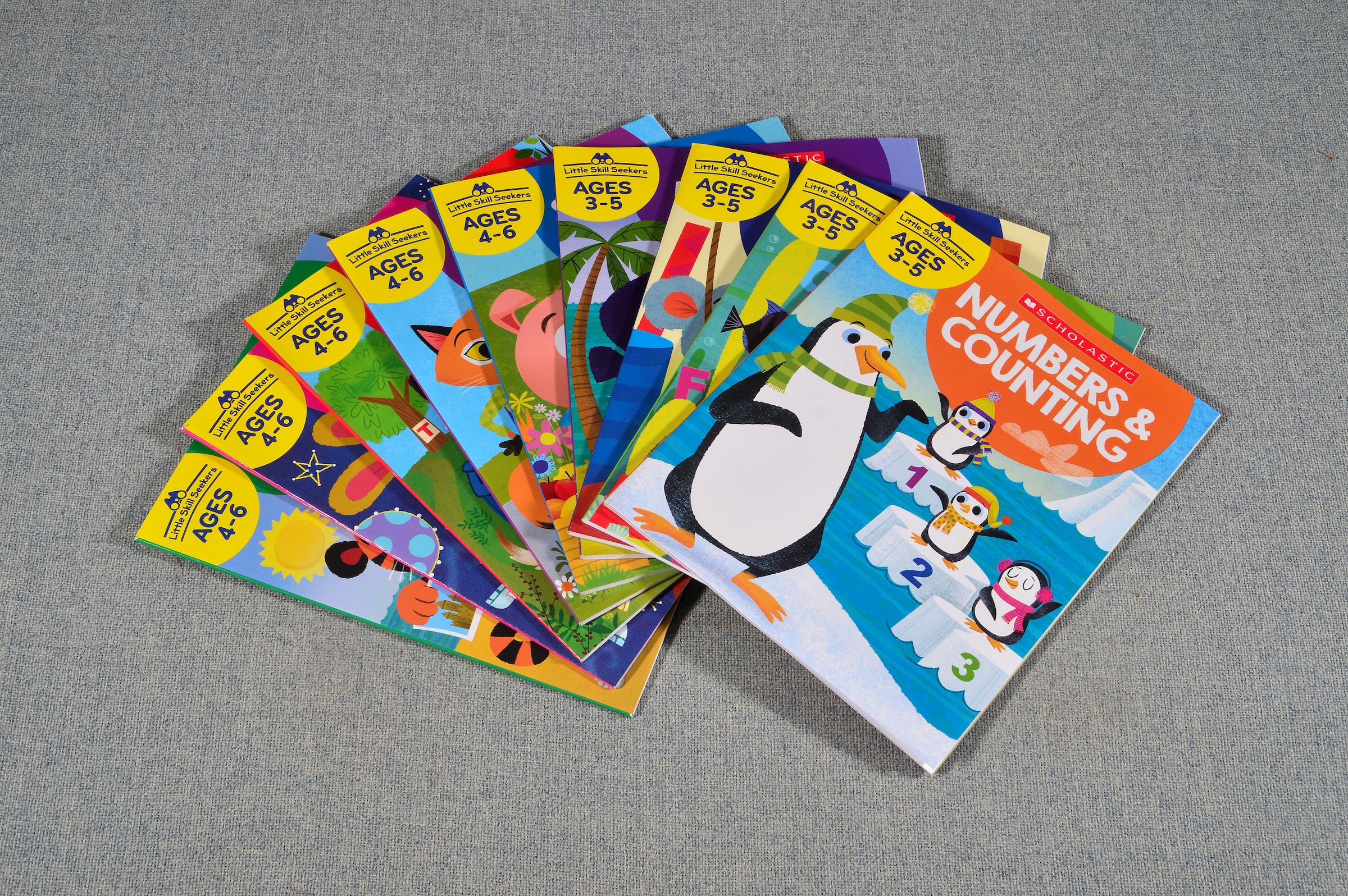 【寒假必囤·3-6岁】Scholastic 学乐幼儿练习册，锻炼孩子9大能力，适合3~6岁，循序渐进，充满趣味！（9本/套）