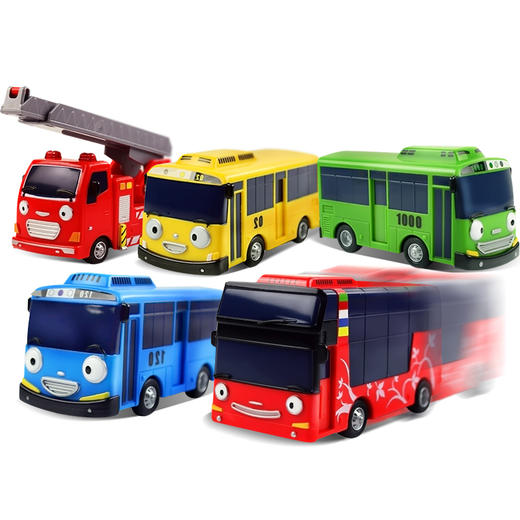 tayo太友儿童大号开门公交小巴士车库停车场男孩宝宝回力惯性玩具 商品图4