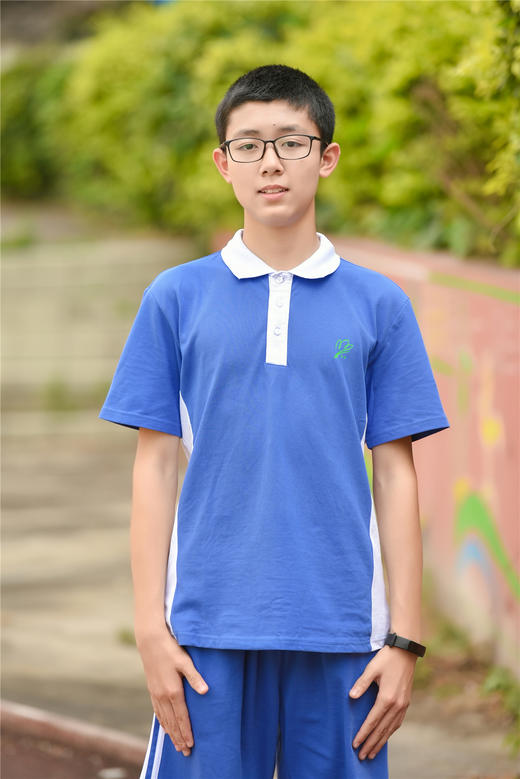 深圳校服 中学男生款夏季运动服短袖上衣（单件） 商品图3