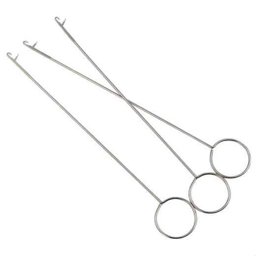 串珠新款法式刺绣勾珠绣发卡带钩针手柄反向器钩花珠绣反向亮片勾 商品图3