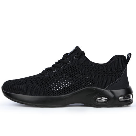 劳保鞋男防砸防刺穿钢包头耐磨PU底舒适安全工作鞋功能鞋 【大孔透气】轻软气垫款 商品图2