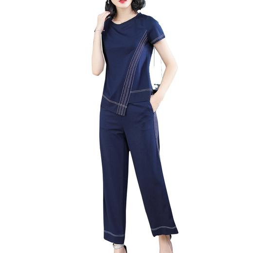 NYL-0588112新款时尚不对称气质两件套 商品图4