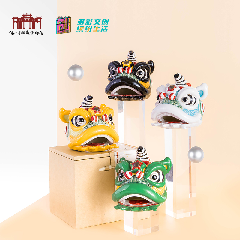 【多彩文创，缤纷生活】非遗-石湾陶醒狮摆件