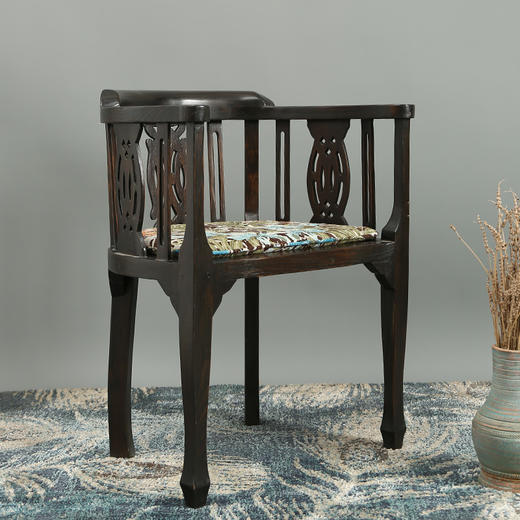 古典书椅d2019034相思木软包