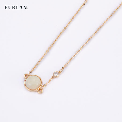 EURLAN.  X系列  玛瑙石项链 优雅白 商品图2