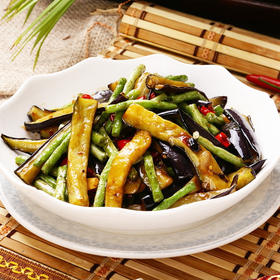 炒菜组合四季豆+茄子共500g