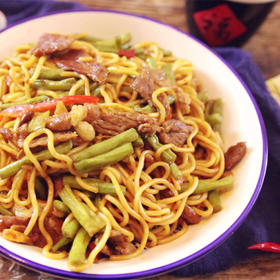 豆角焖面组合 新疆拉面2斤+四季豆400g