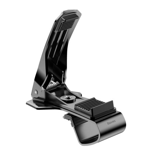 倍思 车载手机支架仪表台手机座 汽车车用导航架子卡扣式 横屏导航支架通用HUD支撑 横屏导航支架（不挡视线）-黑色 商品图6