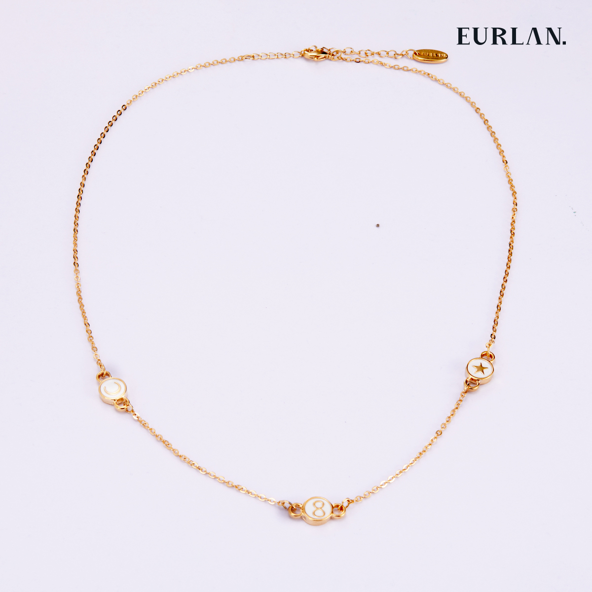 EURLAN.  X系列  幸运字母数字项链