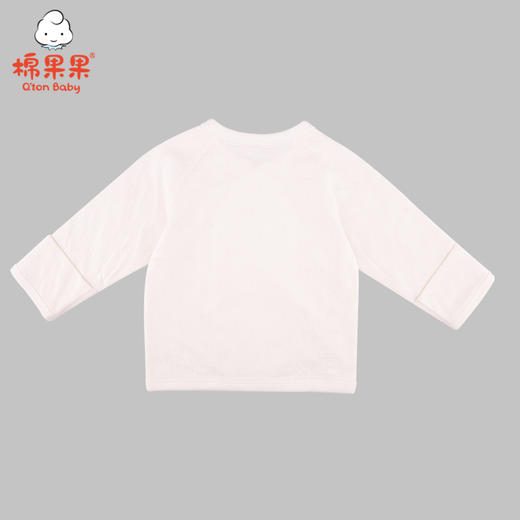 棉果果秋季纯棉内衣男女宝宝双层提花偏襟上衣M301111220421 商品图1