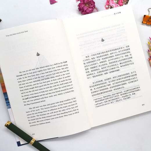 老人与海（英汉对照注释版）/世界经典文学名著双语系列 [The Old Man and the Sea] 商品图3